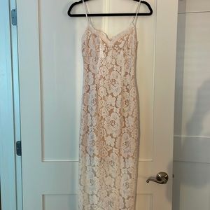White lace dress